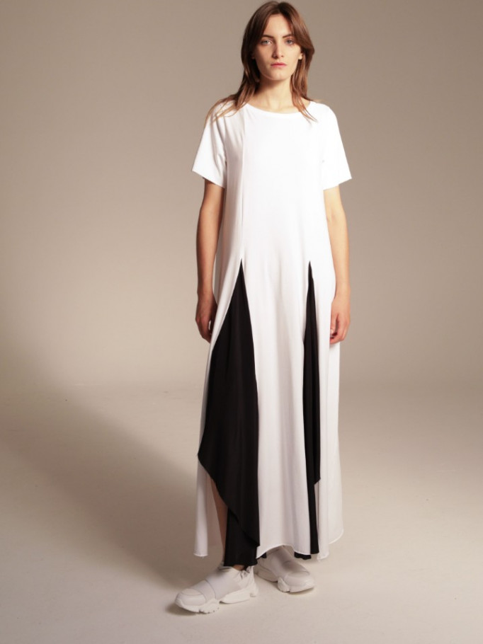 Платье  бело-черное PierAntonio Gaspari