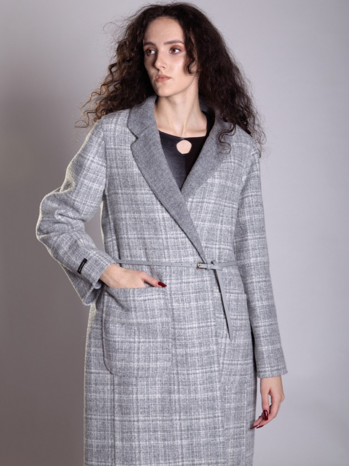 Пальто на основе шерти с мехом альпаки Manzoni 24